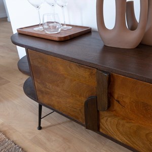 Buffet tv en bois d'acacia