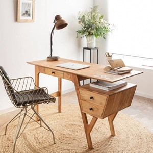 Bureau en bois d'acacia eliott