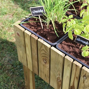 Carré potager surélevé 6 bacs vertikal