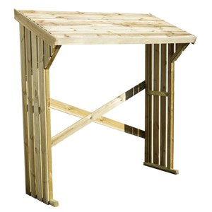 Mini abri buches bois 180x68x179cm