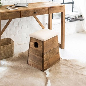Tabouret en bois recyclé blaise
