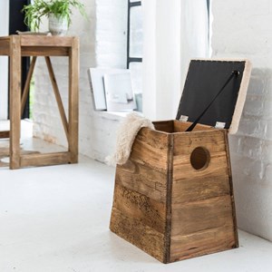 Tabouret en bois recyclé blaise