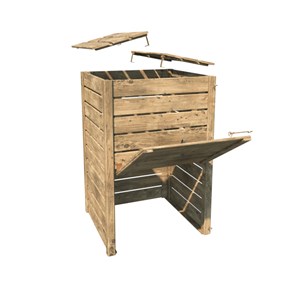 Grand composteur bois 350l converto