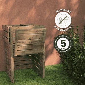 Grand composteur bois 350l converto