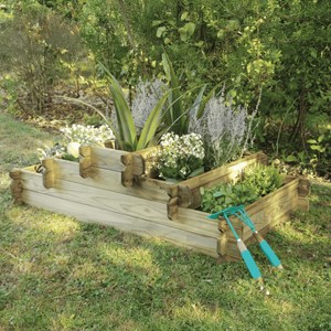 Carré potager en bois traité 178l