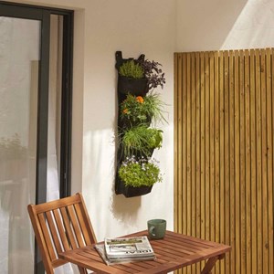 Mur végétal, 4 sacs noirs