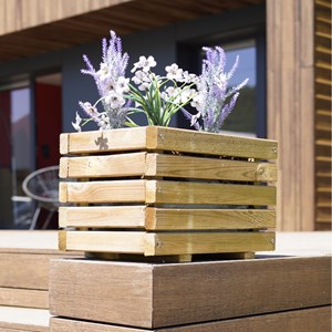 Bac à fleurs bois küb - petit volume