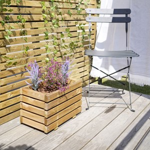 Bac à fleurs bois küb - petit volume