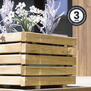 Bac à fleurs bois küb - petit volume