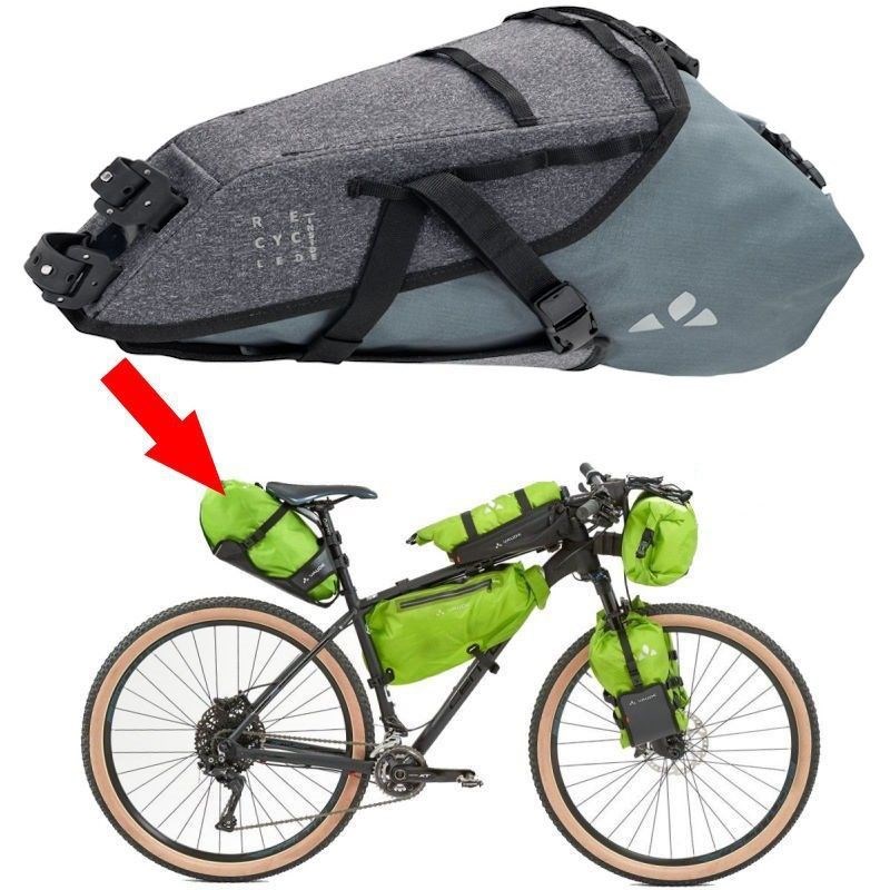 Sacoche selle vélo vaude trailsaddle ii grise