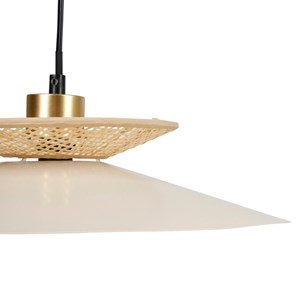Suspension métal et bambou
