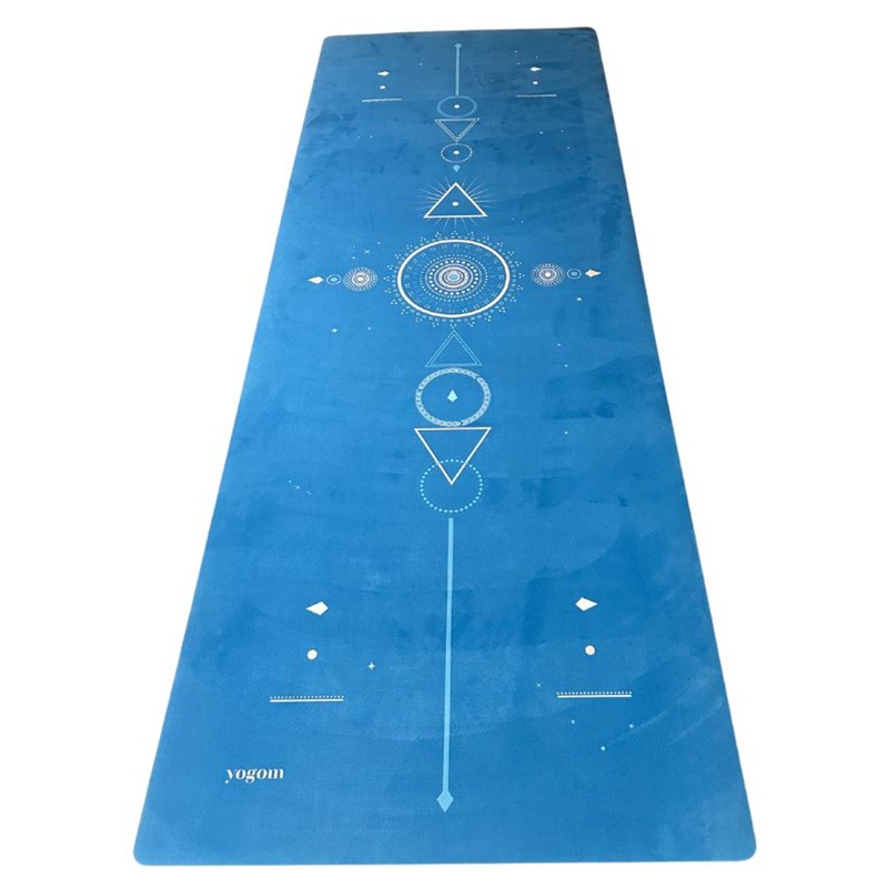 Tapis de yoga et fitness performance samadhi bleu