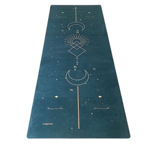 Tapis de yoga et fitness performance solaire bleu pétrole