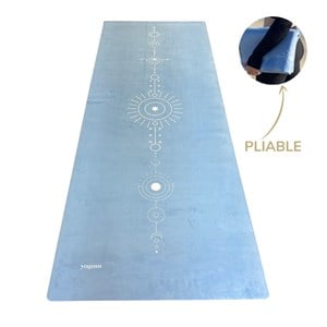 Tapis de yoga voyage oeil bleu