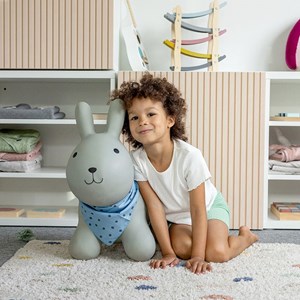 Animal sauteur gonflable lapin