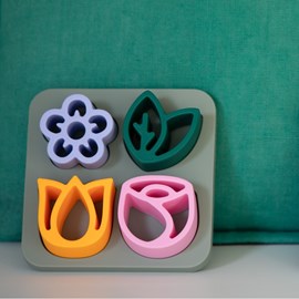 Puzzle en silicone - les fleurs