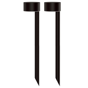 2 balises solaires à piquer noir forty