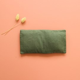 Petite bouillotte graines de lin mousse