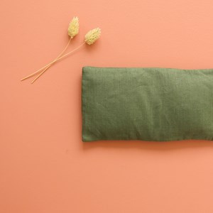 Petite bouillotte graines de lin mousse