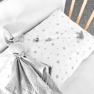 Attache tétine  coton blanc tu