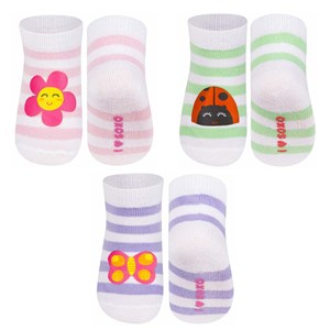 Lot de 3 paires de chaussettes rayées