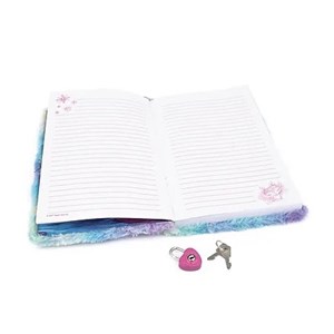 Carnet secret couverture peluche - aura