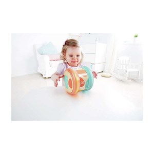 Tambour de bebe en bois - turquoise