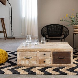 Table basse en bois de manguier pio