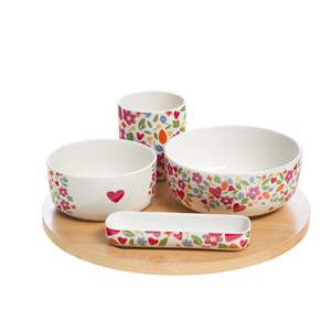 Plateau tournant apéritif 4 bols amor