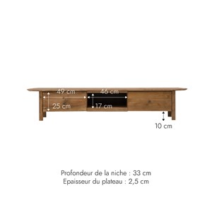 Meuble tv en bois recyclé 185 cm blaise