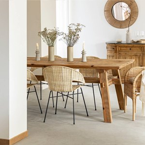 Table à manger en pin recyclé blaise