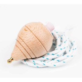 Me and mine toupie à ficelle  rose - bo