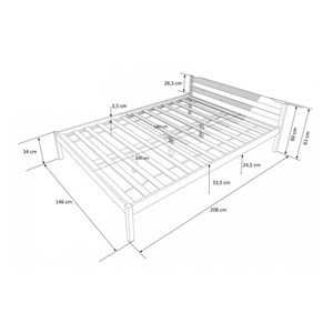 Lit homestyle4u blanc