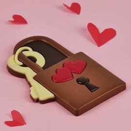 Cadenas d'amour en chocolat