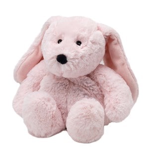 Peluche bouillotte lapin rose