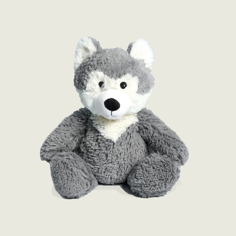 Peluche bouillotte loup warmies