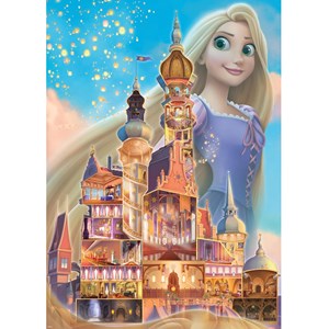 Puzzle raiponce châteaux disney 1000 pi