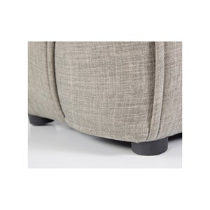 Tabouret cube rembourre gris