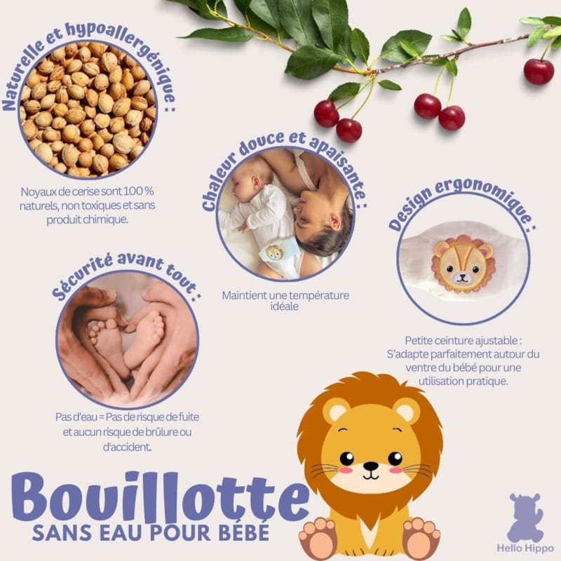 Hello hippo - bouillotte (lion) (Hello Hippo) - Image 1