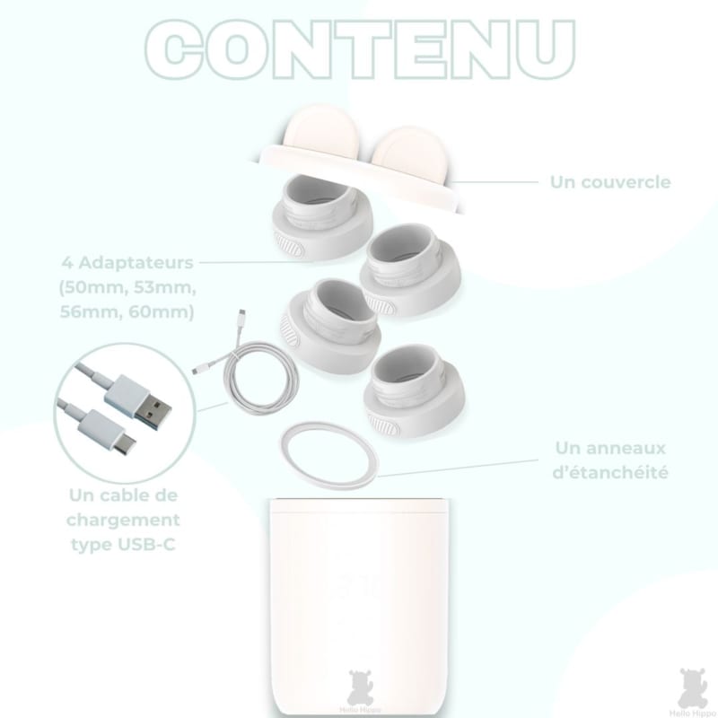 Hello hippo - chauffe-biberon compact (Hello Hippo) - Image 1