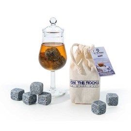 Verre whisky + 8 glaçons granit bretagne