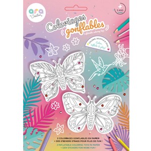 Coloriages gonflables   2 papill