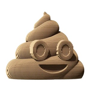 Puzzle 3d en carton poop