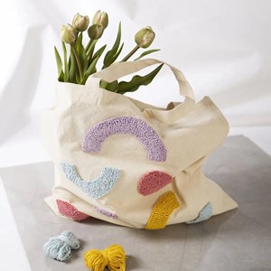 Kit diy punch needle  sac fourre