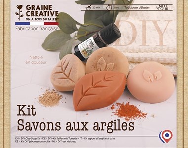 Kit diy savons poudres d'argile
