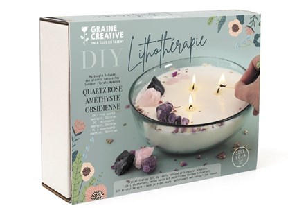 Kit diy bougie lithotherapie xxl