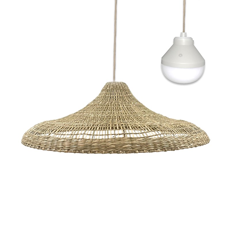 Lumisky - Suspension sans fil beige freya large