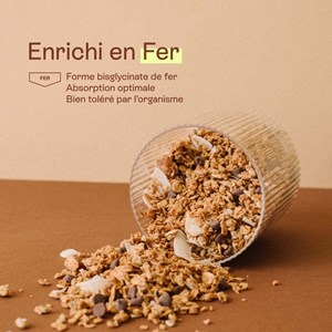 Granochoc - granola enrichi en fer