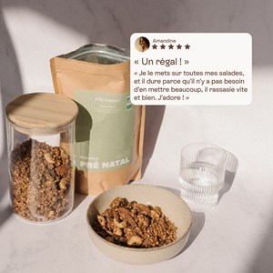 Tomato croq - granola salé