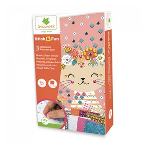 Stick and fun - mosaique animaux doux